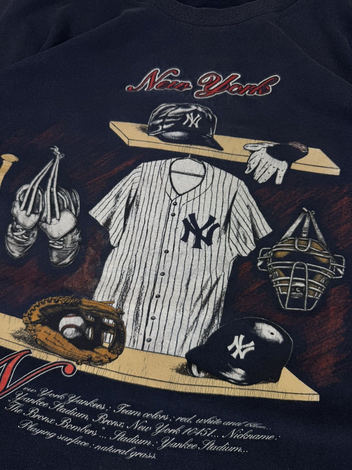 Vintage Vintage 1991 MLB Nutmeg New York Yankees graphic tee USA 90s Size US XL / EU 56 / 4 - 6 Thumbnail