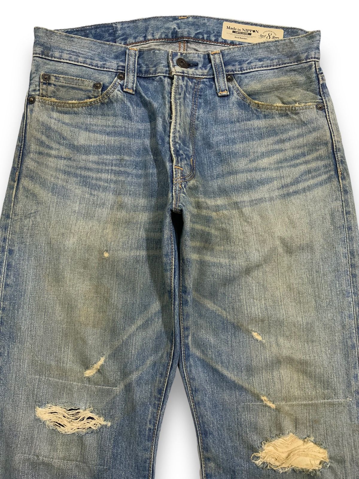 Vintage Japanese Brand Mud Wash Distressed Grunge Jeans