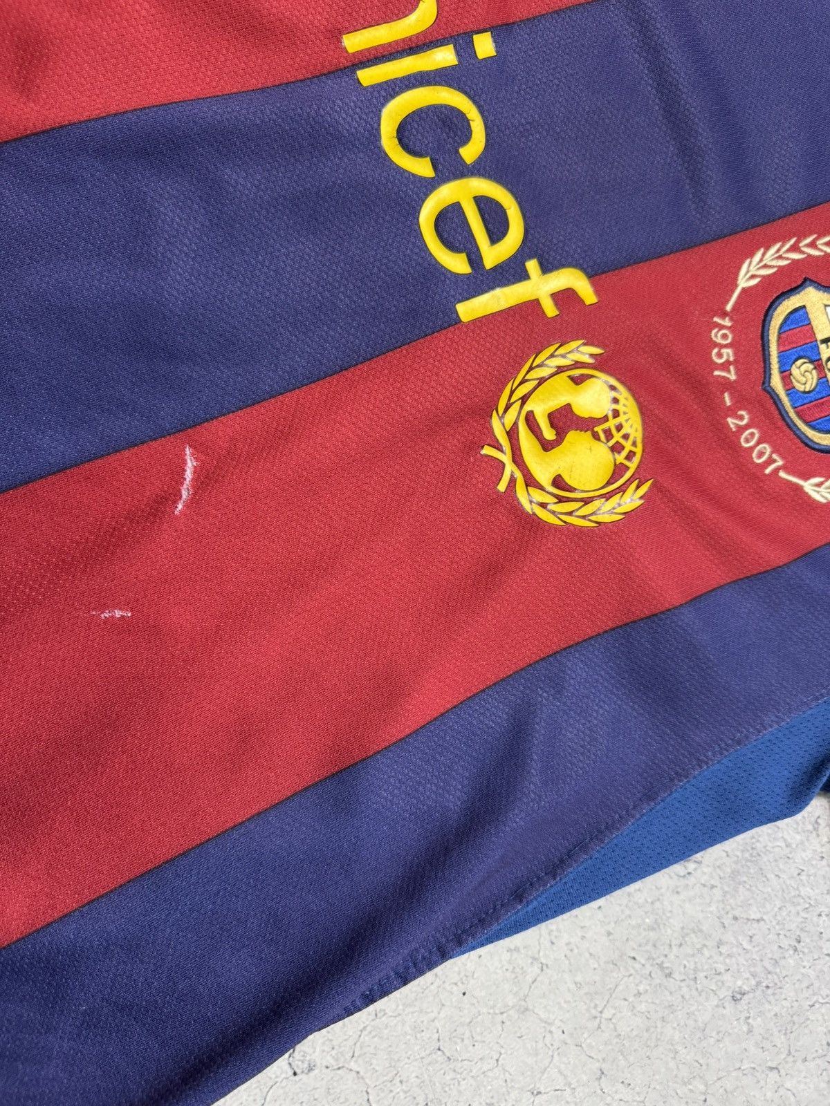 Nike Nike FC Barcelona 2007/2008 Vintage Soccer Jersey Size US M / EU 48-50 / 2 - 12 Thumbnail