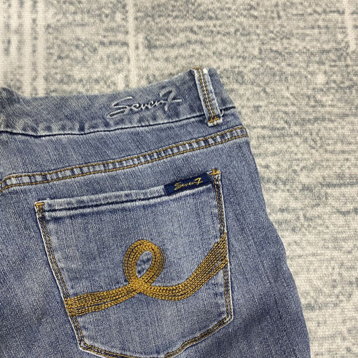 Hysteric Glamour × Japanese Brand × Le Grande Bleu (L.G.B.) Flare☠️Seven Bootcut Jeans Vintage Washed Size US 36 / EU 52 - 10 Thumbnail