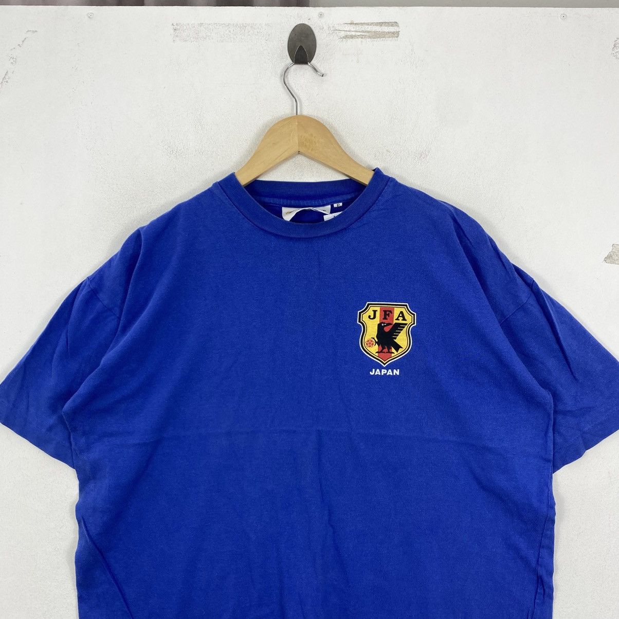 Vintage Vtg 1996 Japan National Team JFA Soul Soccer Shirt L Blue Size US L / EU 52-54 / 3 - 3 Thumbnail