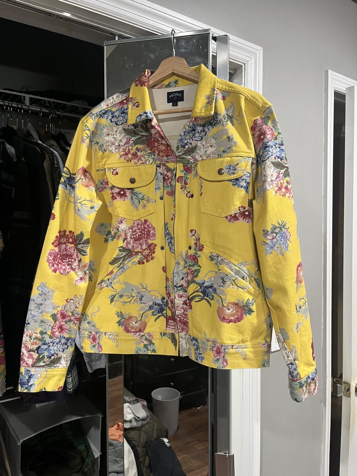 Noah Noah Sample Floral Print Denim Jacket Size US L / EU 52-54 / 3 - 1 Thumbnail