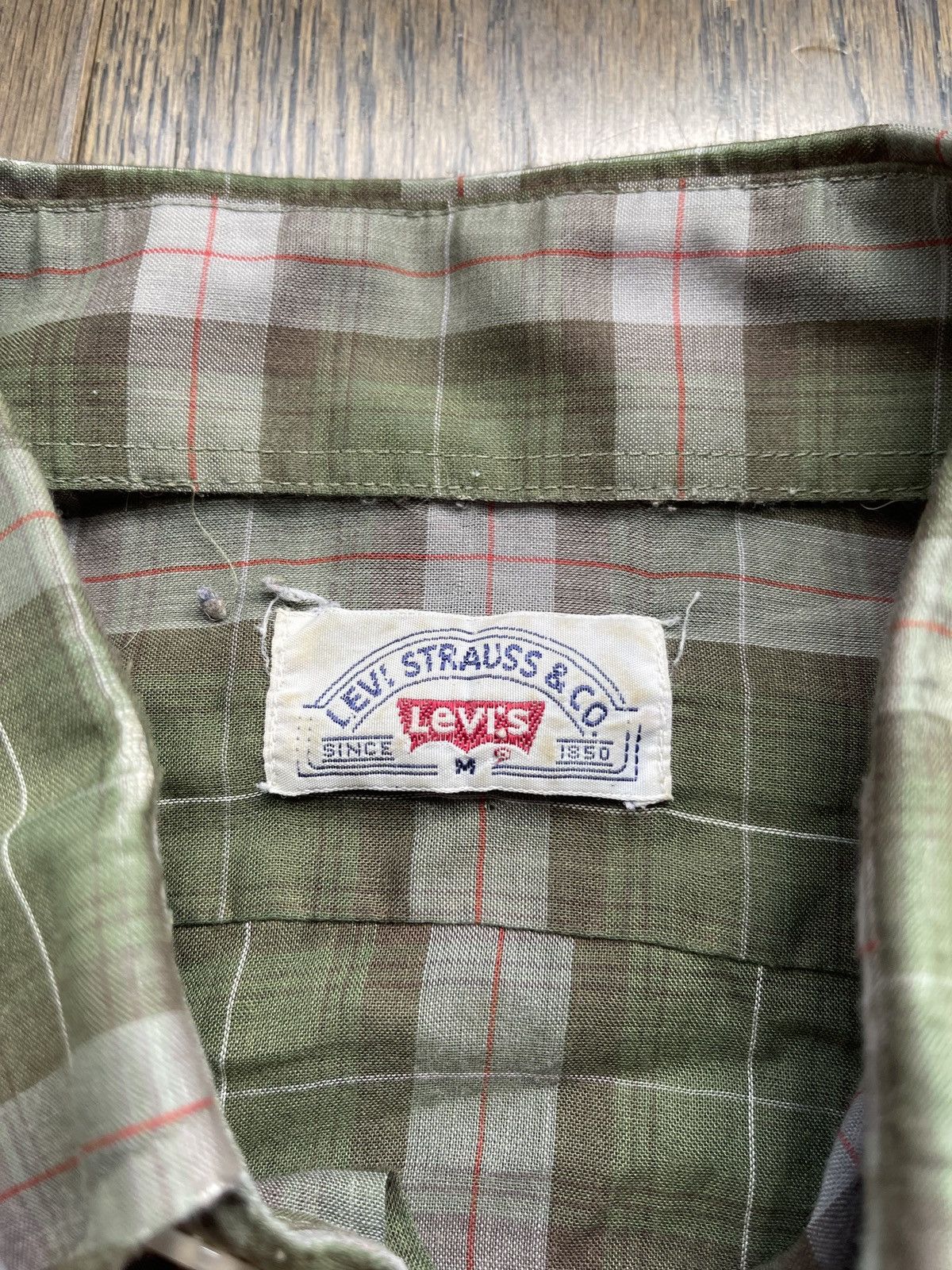 Levi's Vintage 70s Levis Plaid Flannel Size US M / EU 48-50 / 2 - 7 Thumbnail