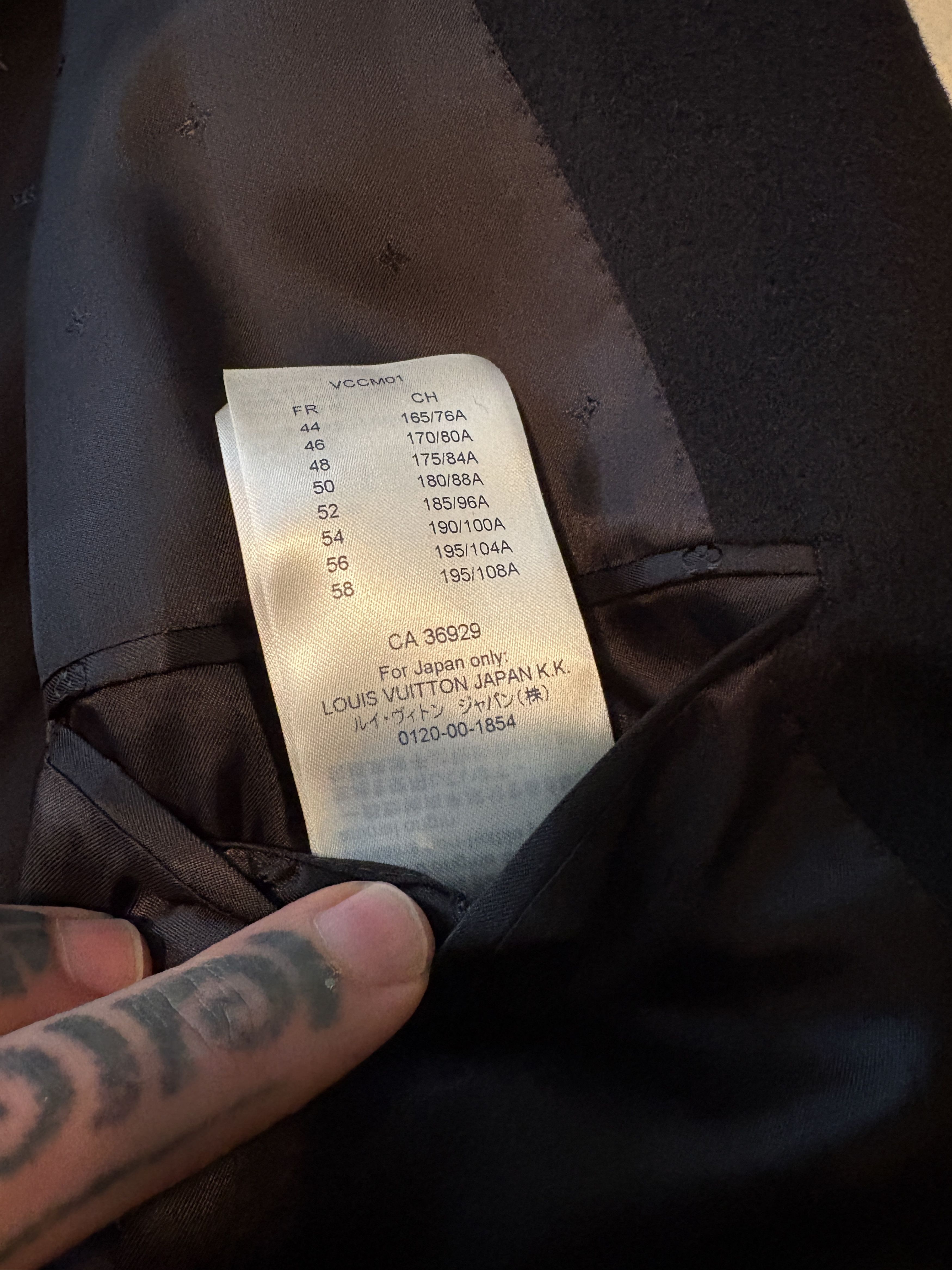 Louis Vuitton "Staples" Double-Breasted Wool Coat Size US L / EU 52-54 / 3 - 6 Thumbnail