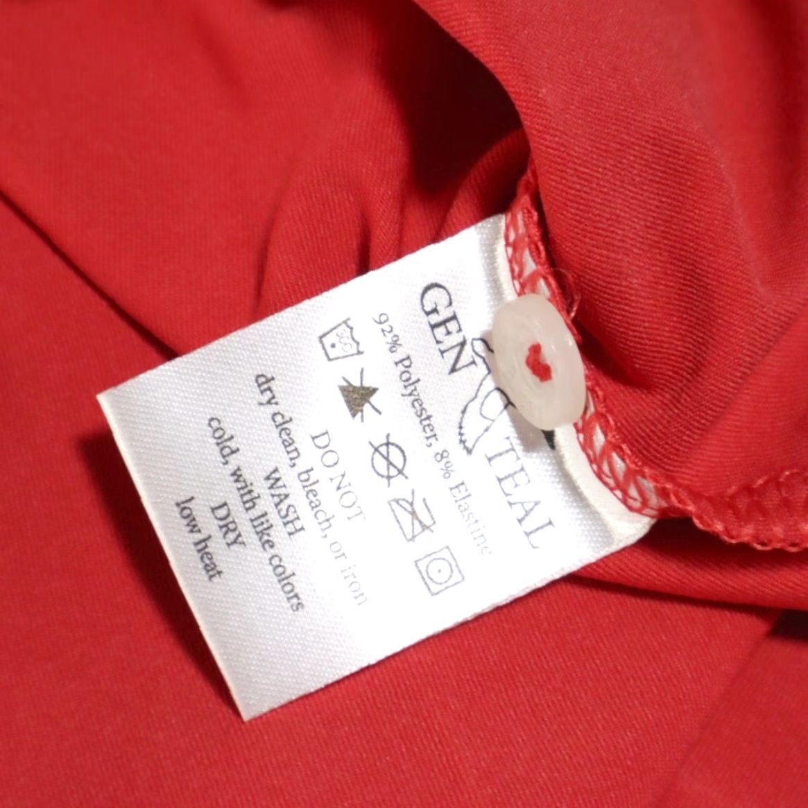 Vintage Genteal Polo Shirt Mens Crimson Arkansas Solid Stretch Polyester S Shirt Size US S / EU 44-46 / 1 - 7 Thumbnail