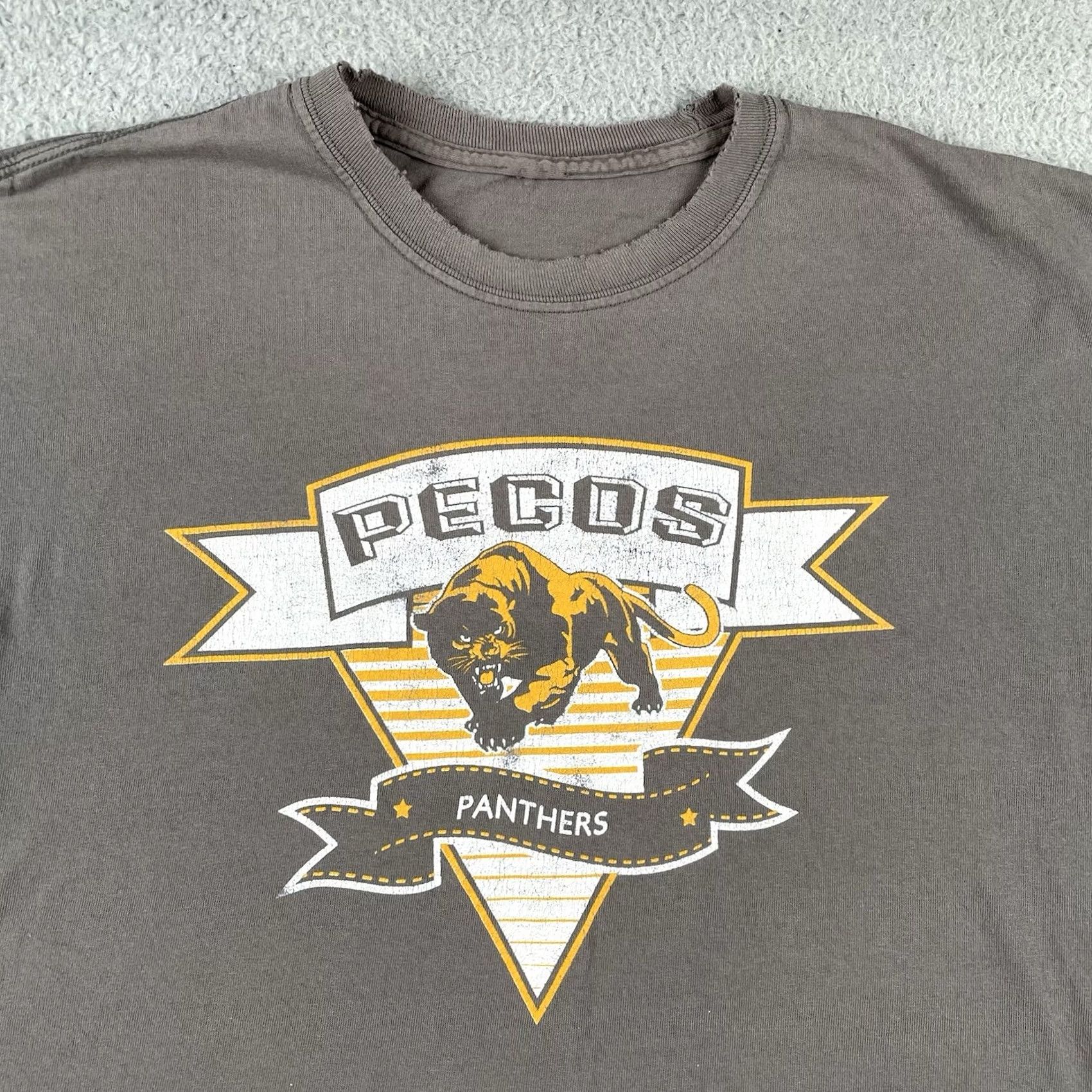 Vintage VINTAGE Pecos Panthers Long Sleeve Shirt Unbranded Gray L Men Size US L / EU 52-54 / 3 - 2 Thumbnail