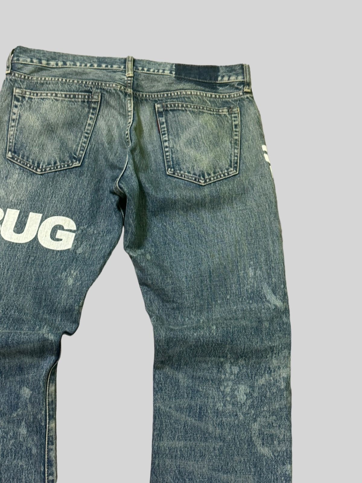 Hysteric Glamour × Japanese Brand Distressed RNA INC Junkie Business Trashed Denim Size US 34 / EU 50 - 13 Thumbnail