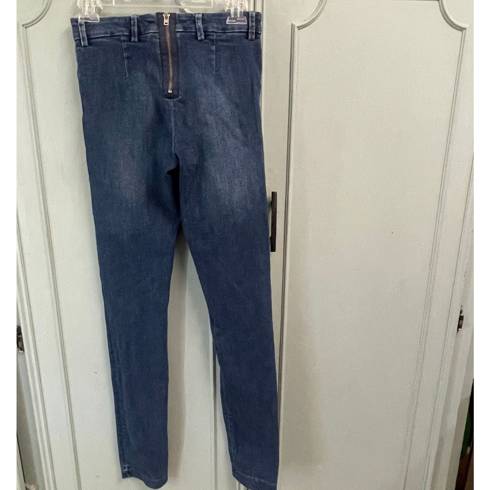 Acne Studios Acne Studios Back Zip Jeans Size 26 Skin Used Blue Skinny Size 26" / US 2 / IT 38 - 3 Thumbnail