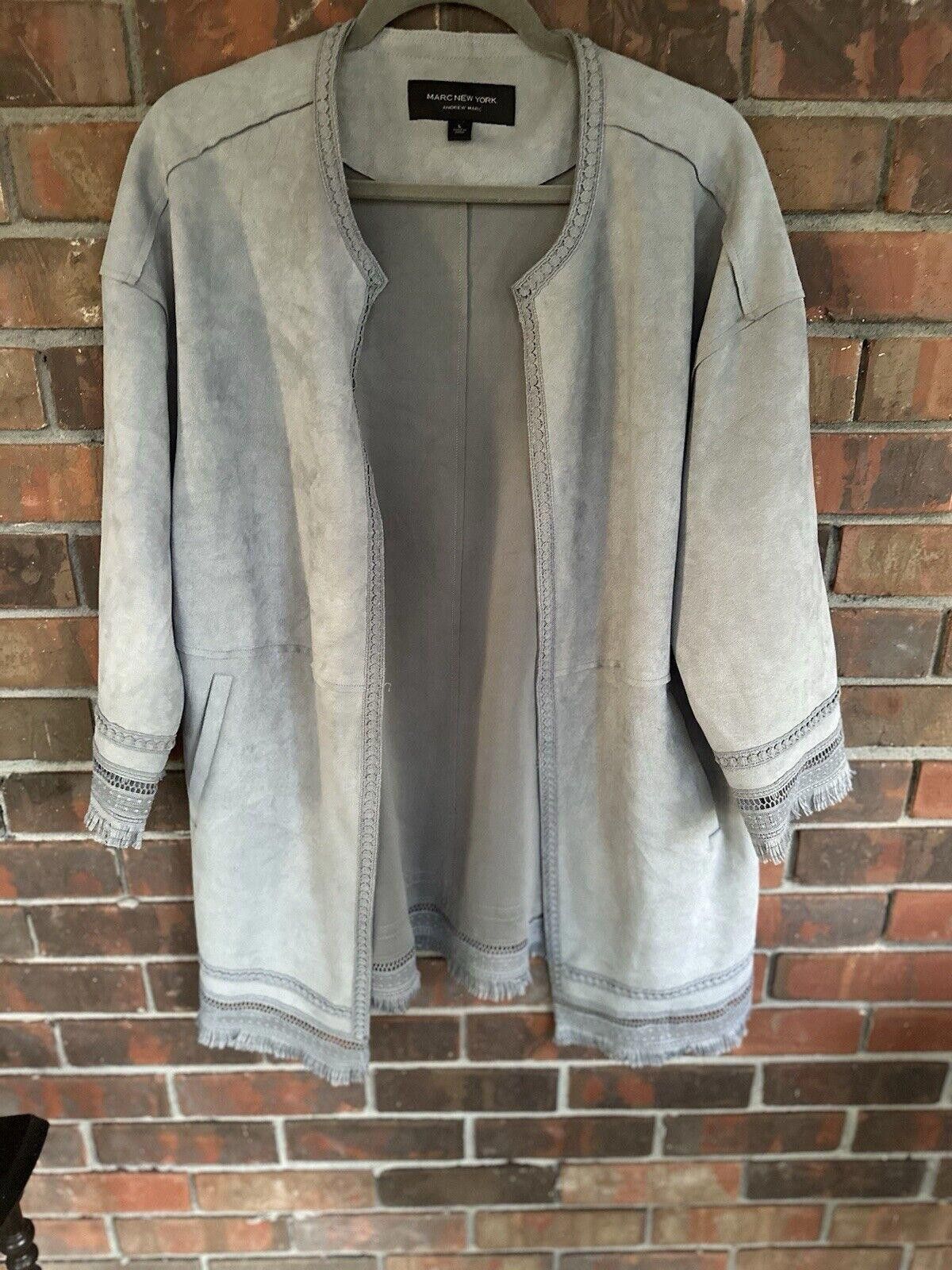 Andrew Marc Andrew Marc Jacket with Fringe. New Without Large Size L / US 10 / IT 46 - 3 Thumbnail