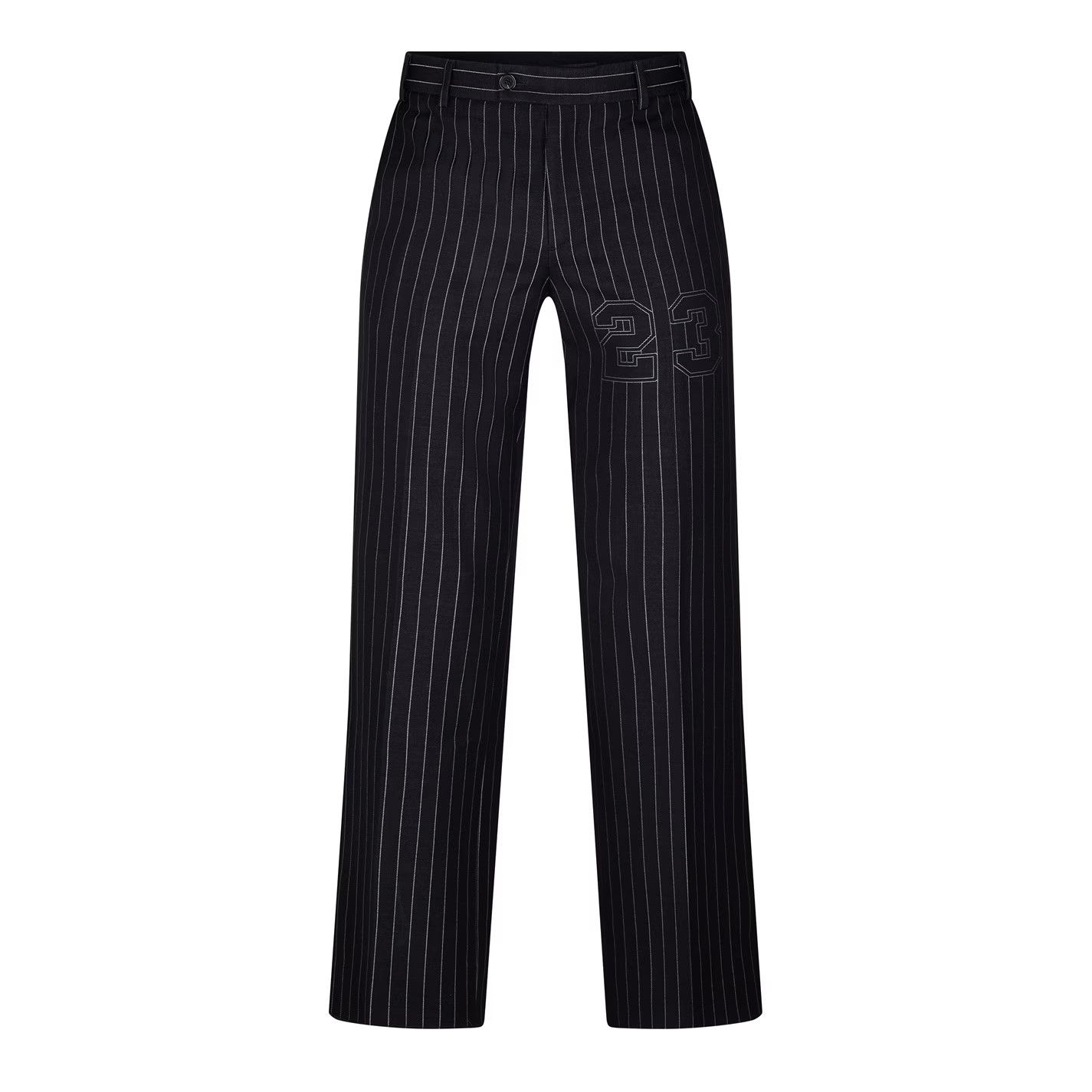 Off-White o1g2r1mq0226 23 Pinstripe Slim Fit Trousers In Salone Size US 30 / EU 46 - 1 Thumbnail