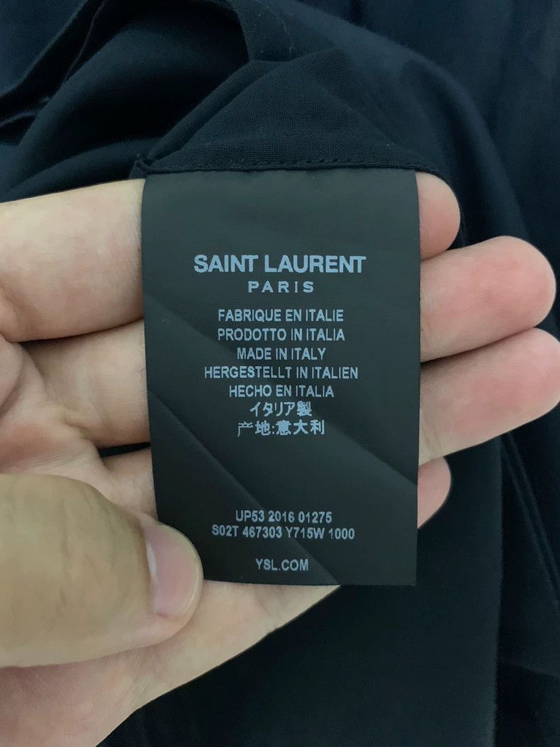 Saint Laurent Paris Saint Laurent Paris Saint Laurent Black Sheer Henley Shirt Size US M / EU 48-50 / 2 - 4 Thumbnail