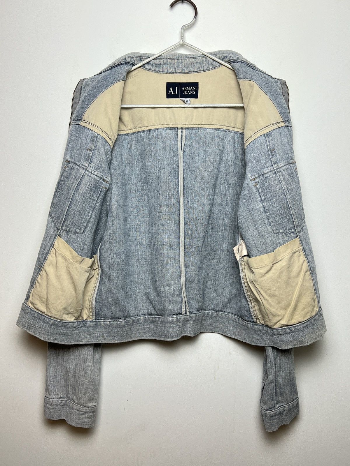Giorgio Armani armani y2k archive hemp moto tartan work jacket Size US M / EU 48-50 / 2 - 17 Thumbnail