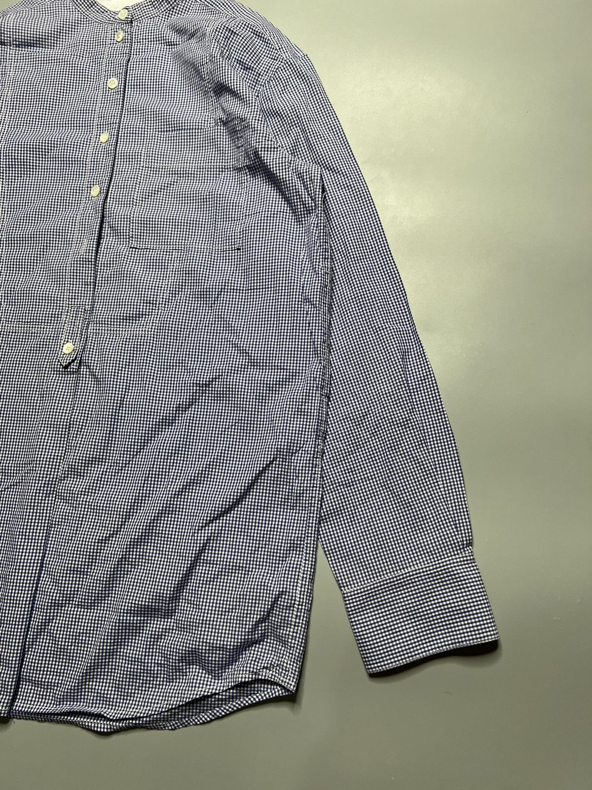 Celine Celine Contrast Stitch Oversized Shirt Size XS / US 0-2 / IT 36-38 - 2 Thumbnail