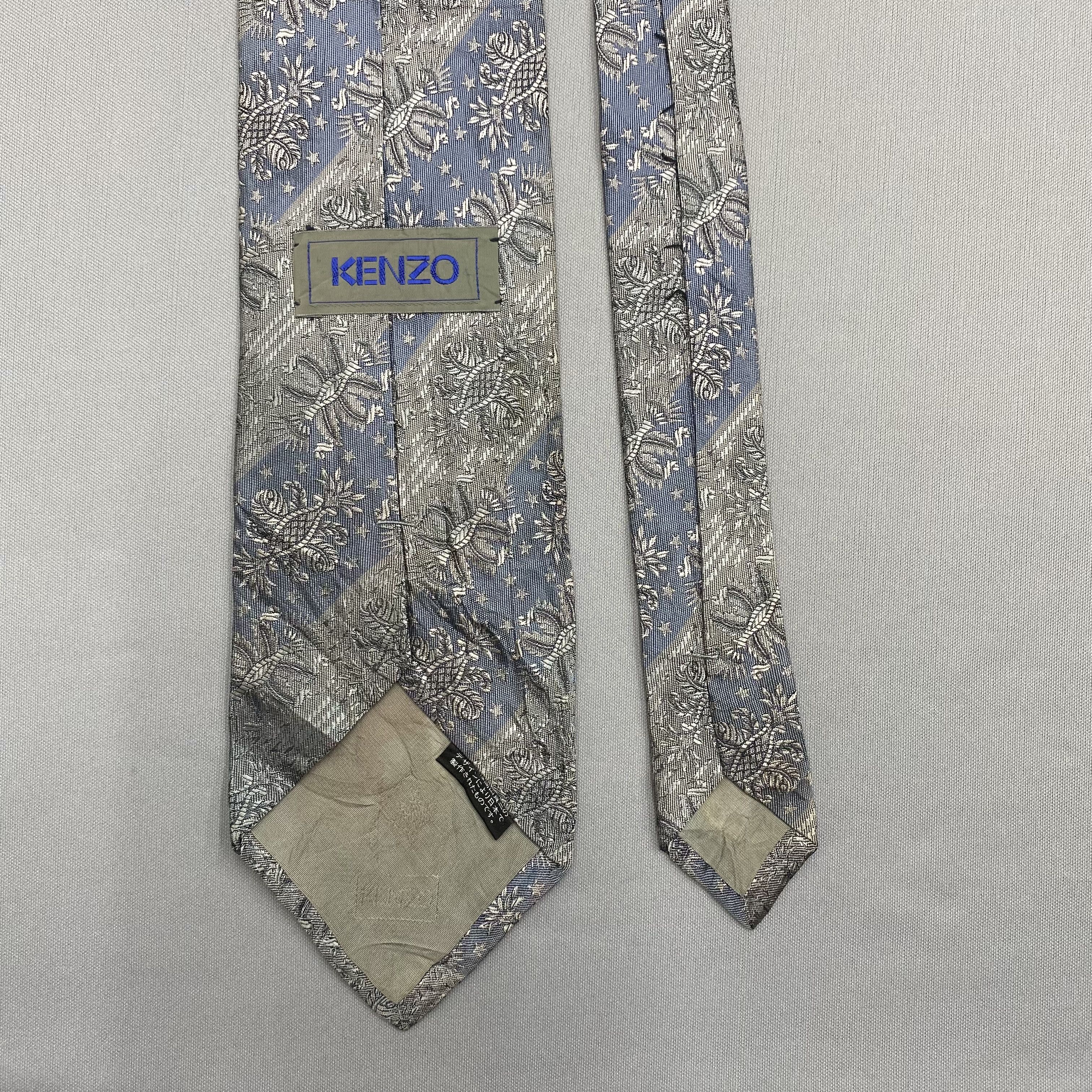 Kenzo Vintage Kenzo SILK Necktie Cravate Pure Silk Neck Tie Size ONE SIZE - 6 Thumbnail