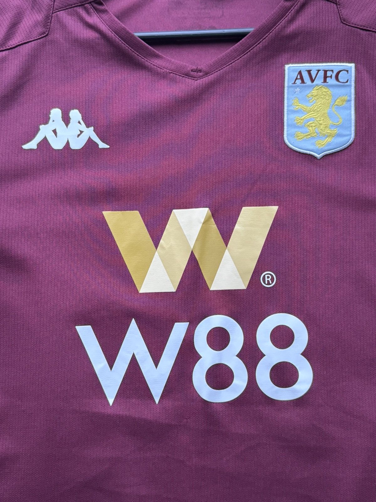 Kappa Aston Villa 19/20 Home Football Jersey Size US XL / EU 56 / 4 - 3 Thumbnail