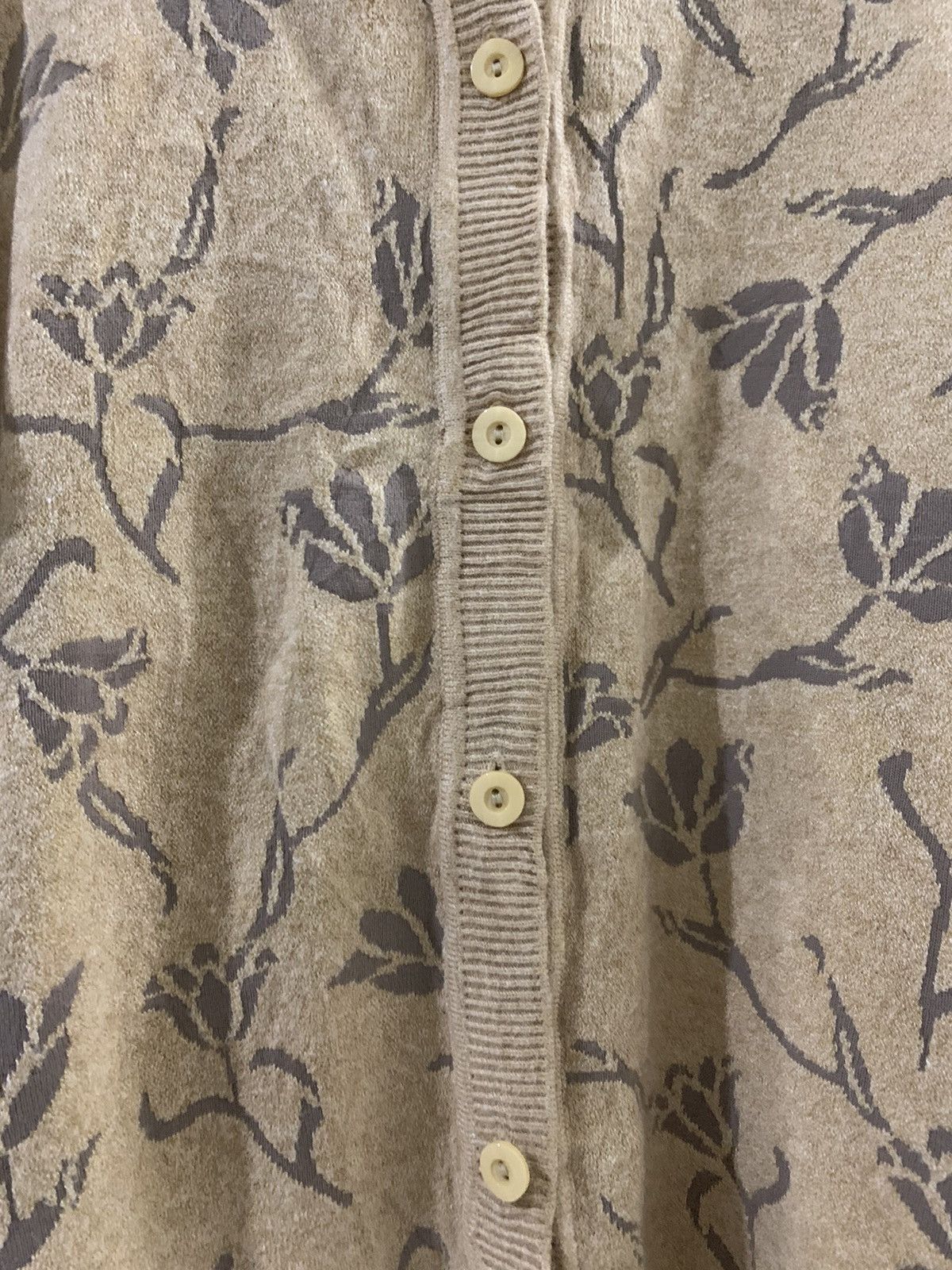 Aran Isles Knitwear × Japanese Brand × Vintage Japanese Brand Flower Knitwear Size M / US 6-8 / IT 42-44 - 3 Thumbnail