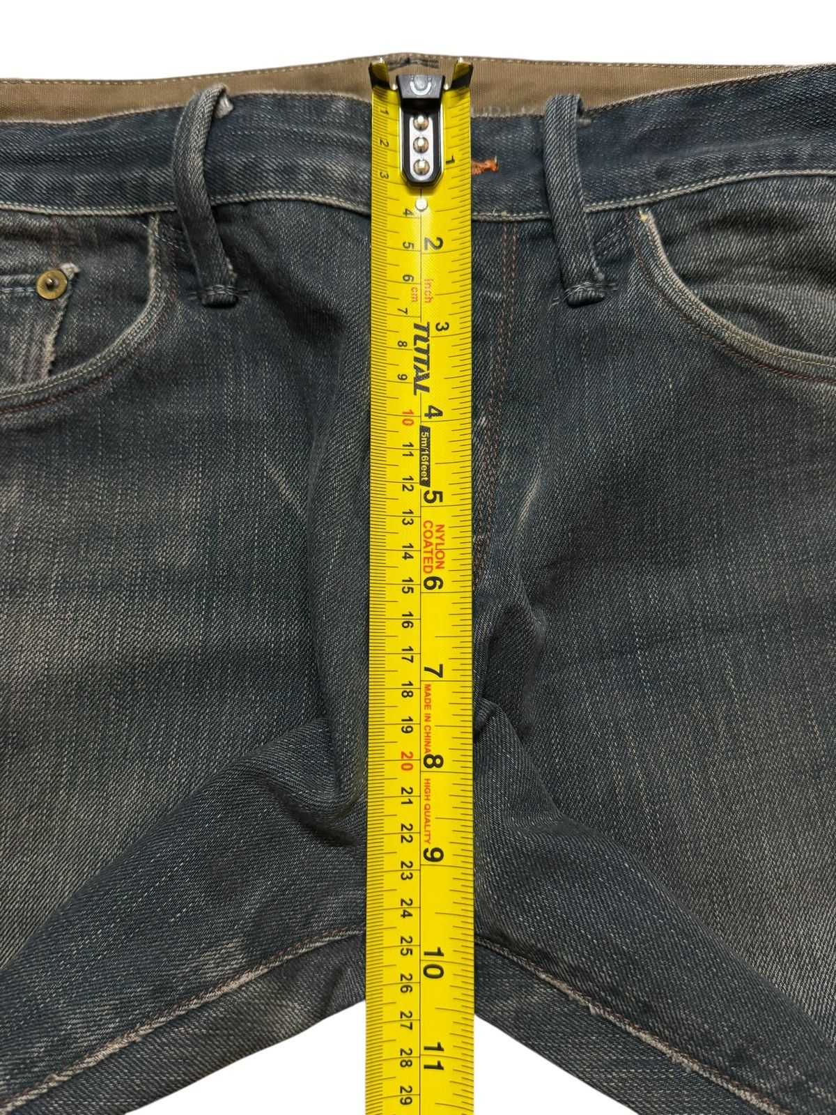 If Six Was Nine Vintage Y2K Japanese Brand Blue Faded Wash Spiral Wide Leg Size US 31 - 10 Thumbnail
