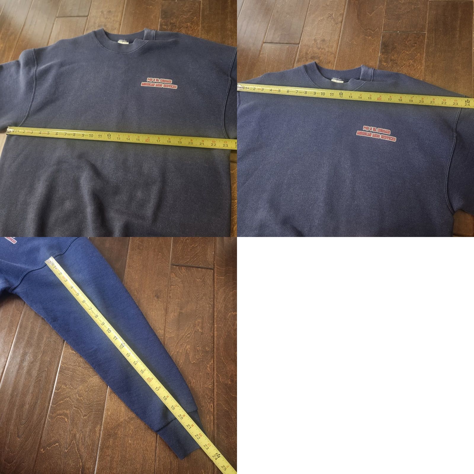 Fruit Of The Loom F4U Corsair Sweatshirt XL Navy Graphic Print USA Planes Aircraft Mens Regular Crew Neck Cotton Blend Pullover Fruit of the Loom Size US XL / EU 56 / 4 - 9 Thumbnail