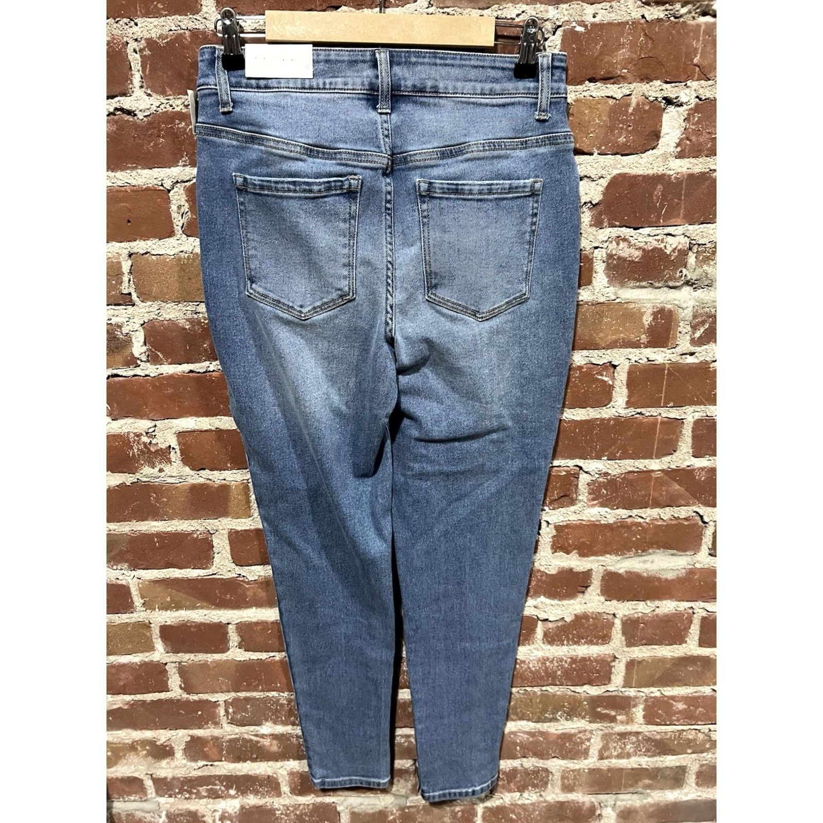 Vintage Maurices Jeans Womens Mom Regular Size 4 High Rise Blue Denim 5-Pocket Zip Button Stretch Vintage No Size 27" / US 4 / IT 40 - 2 Thumbnail