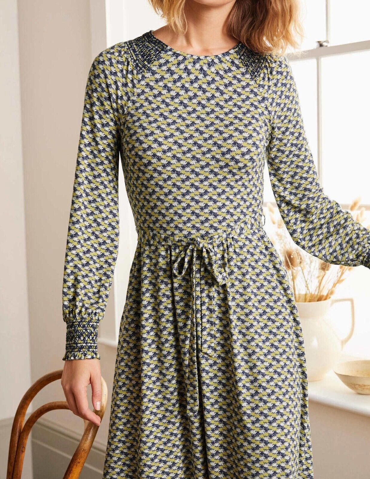 Boden Boden Women’s Size 6 Long Sleeve Patterned Dress Size S / US 4 / IT 40 - 3 Thumbnail