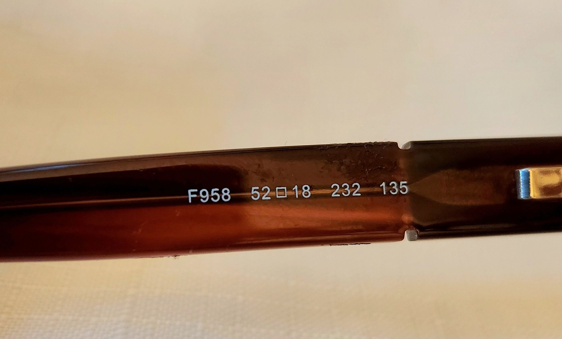 Fendi FENDI F958 232 52-18-135 Eyeglasses Frames Only Spectacles Size ONE SIZE - 9 Thumbnail