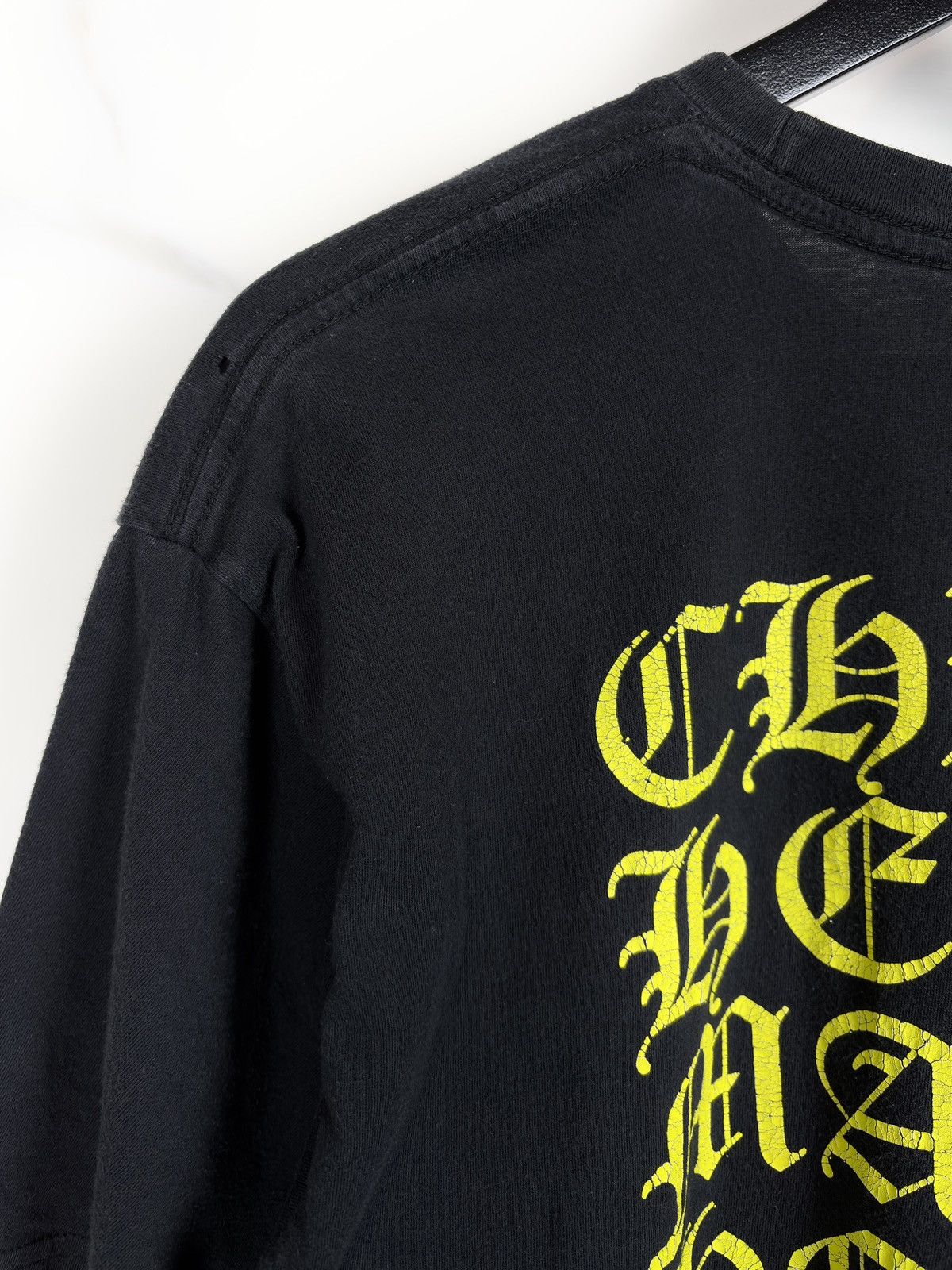 Chrome Hearts Chrome Hearts Yellow Eye Chart Horseshoe Logo Pocket Tshirt Size US XL / EU 56 / 4 - 5 Thumbnail
