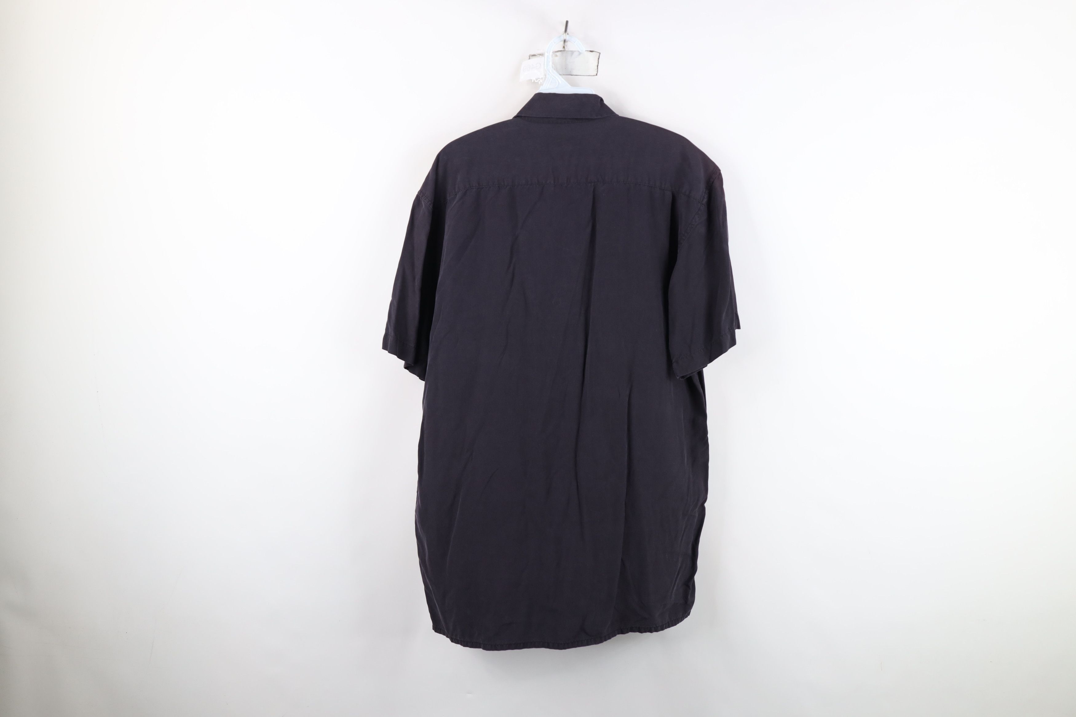 Vintage Vintage 90s Streetwear Collar Board Button Shirt Black Size US S / EU 44-46 / 1 - 13 Thumbnail