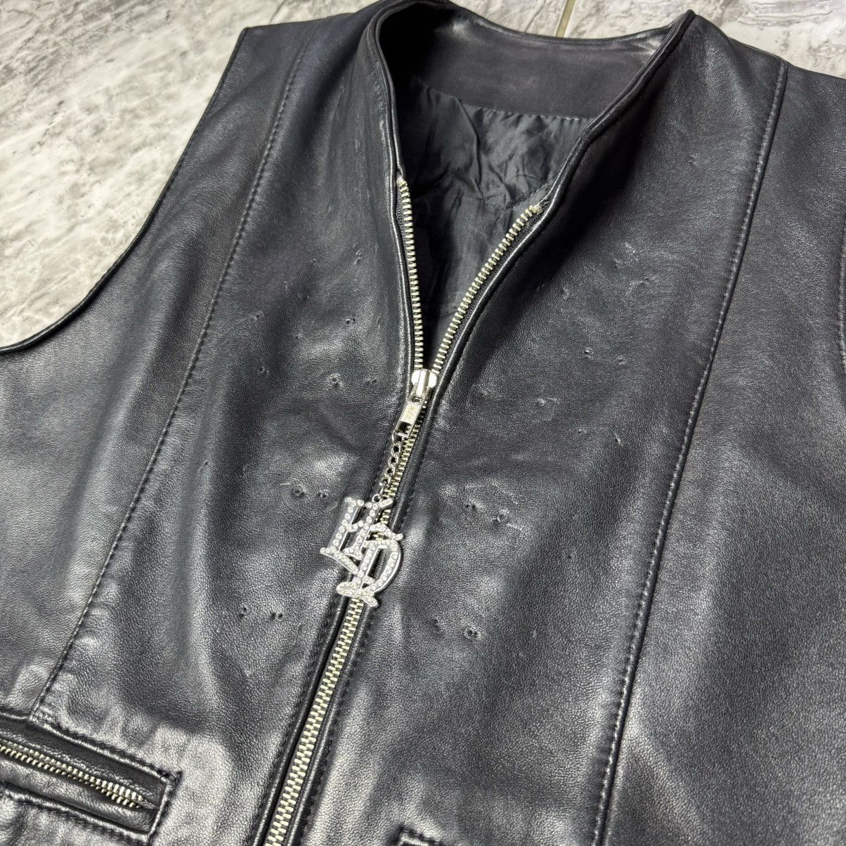 Harley Davidson × Leather × Vintage Harley Davidson Rare Vest Leather Vintage Size S / US 4 / IT 40 - 4 Thumbnail