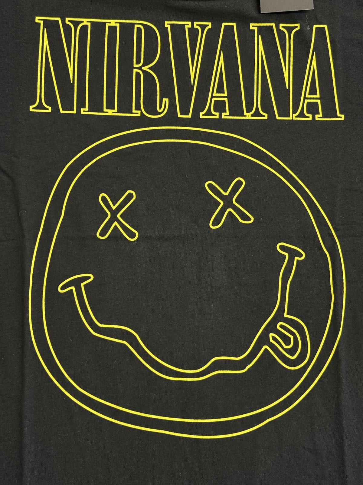 Designer Nirvana Logo Smiley Ringer Tee Black / Yellow XX Eyes Tshirt Size US L / EU 52-54 / 3 - 3 Thumbnail