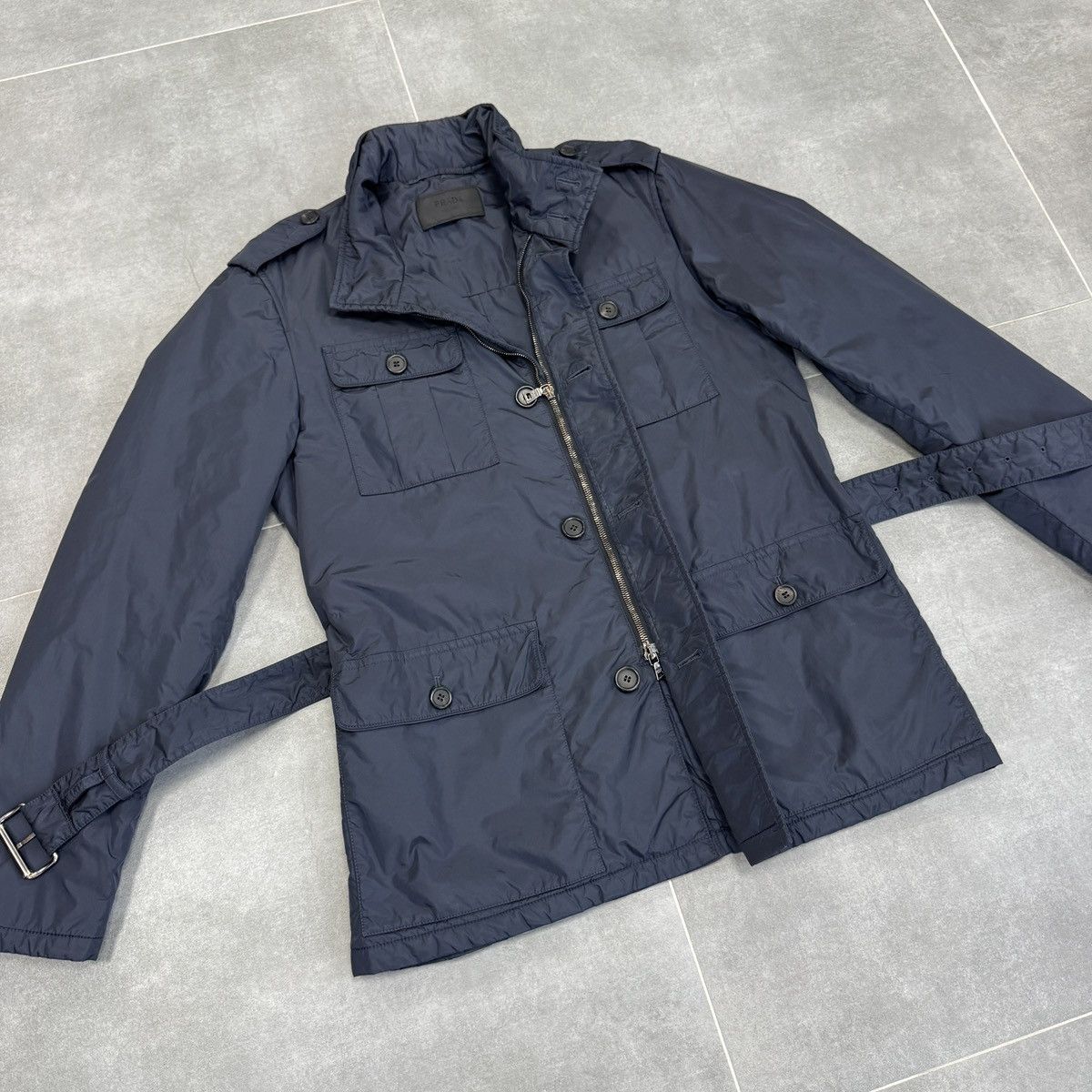 Prada Rare Prada Milano Nylon Navy Blue Jacket Size 50 Size US M / EU 48-50 / 2 - 11 Thumbnail