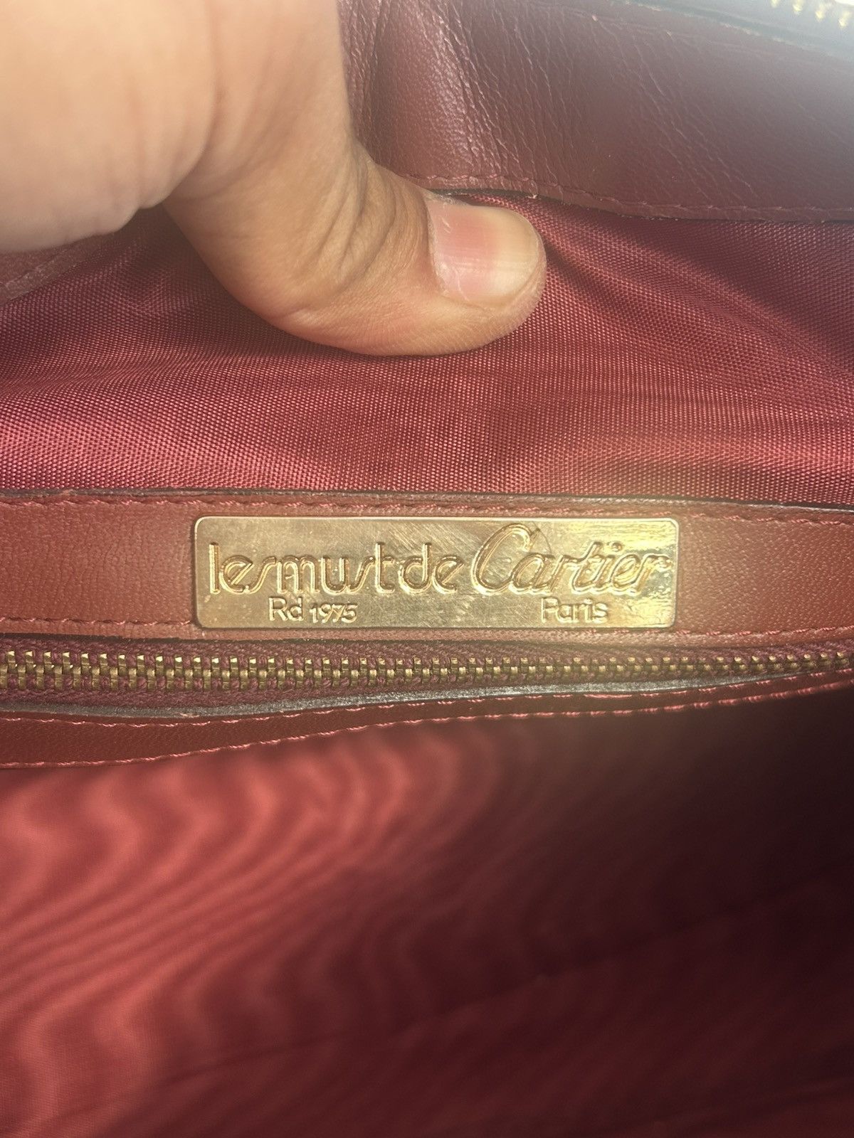 Cartier Wine Red Duffel Bag Vintage Cartier Size ONE SIZE - 14 Thumbnail