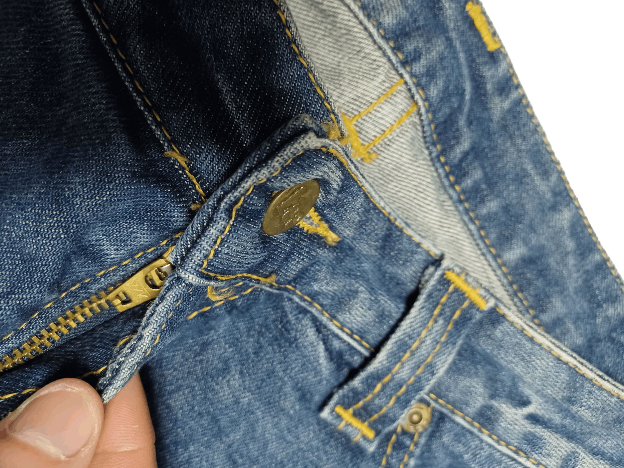 Lee VINTAGE FLARED LEE FELTON 90S AVANTGARDE JEANS DENIM Size US 33 - 3 Thumbnail