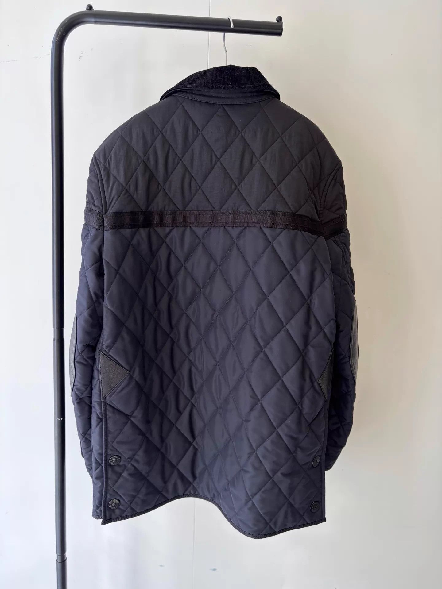 Burberry Burberry Deep Navy Cotton Puffer Jacket Men's L Size US L / EU 52-54 / 3 - 7 Thumbnail