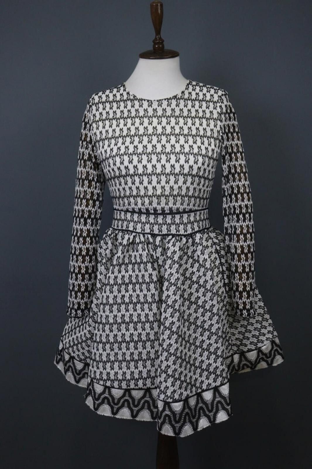 Other Maje Multi Geometric Back Zip Fit & Flare Dress Size 3 Size M / US 6-8 / IT 42-44 - 1 Thumbnail