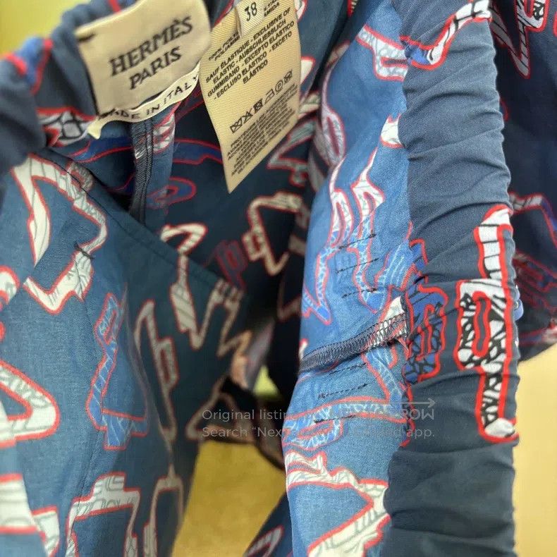 Hermes Hermes Blue printed shorts Size 25" / US 0 / IT 36 - 6 Thumbnail