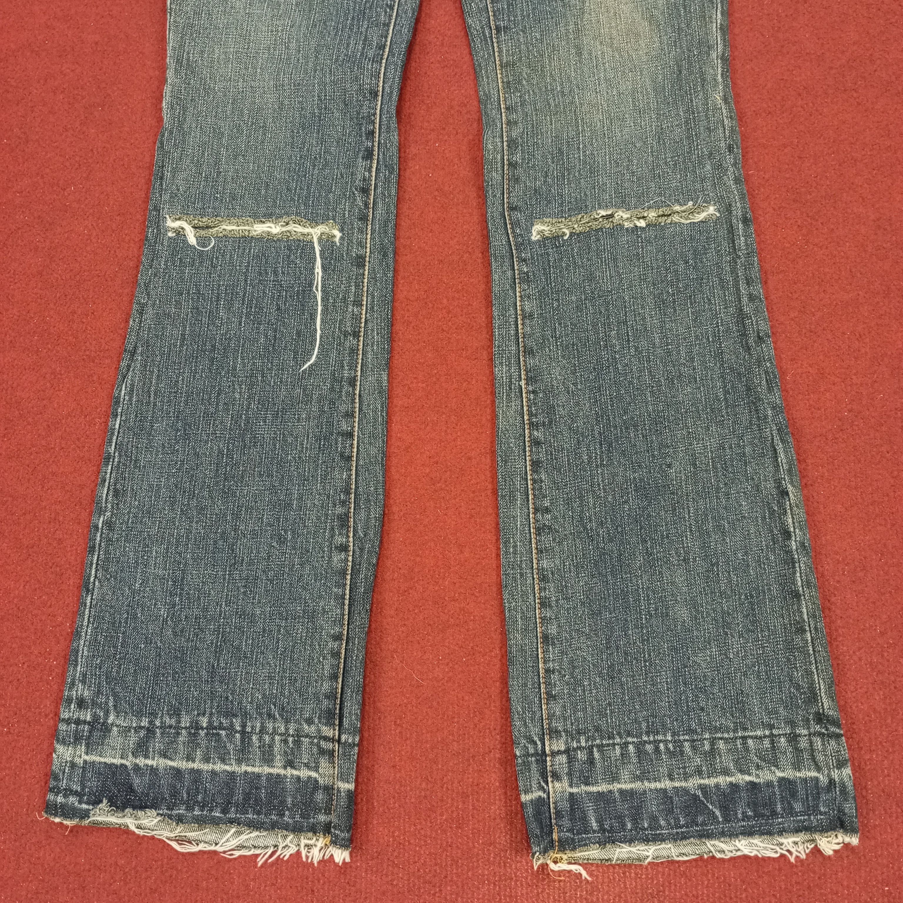 Japanese Brand Unalloyed Fashion Bush Jeans Style Streetwear Rock Punk Size 32" / US 10 / IT 46 - 3 Thumbnail
