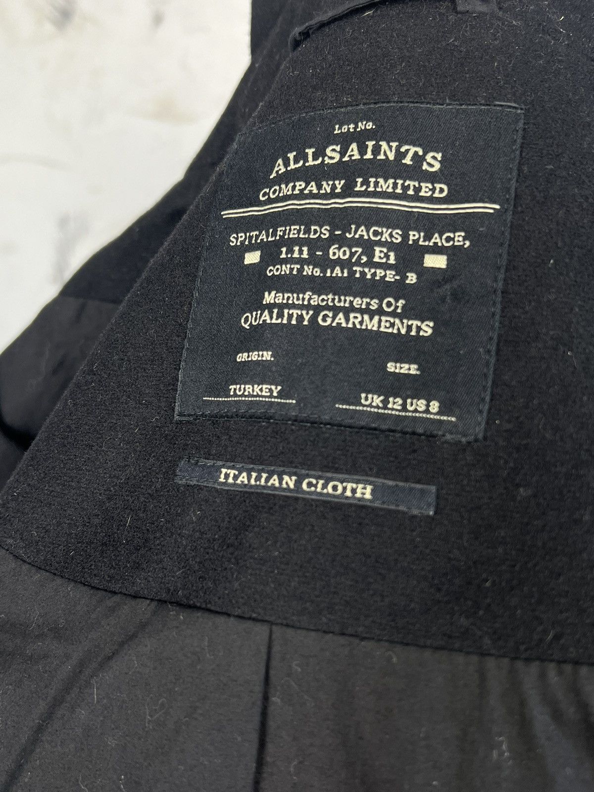 Allsaints AllSaints Wool Double Breasted Belted Coat Size 8 M - L Size M / US 6-8 / IT 42-44 - 9 Thumbnail