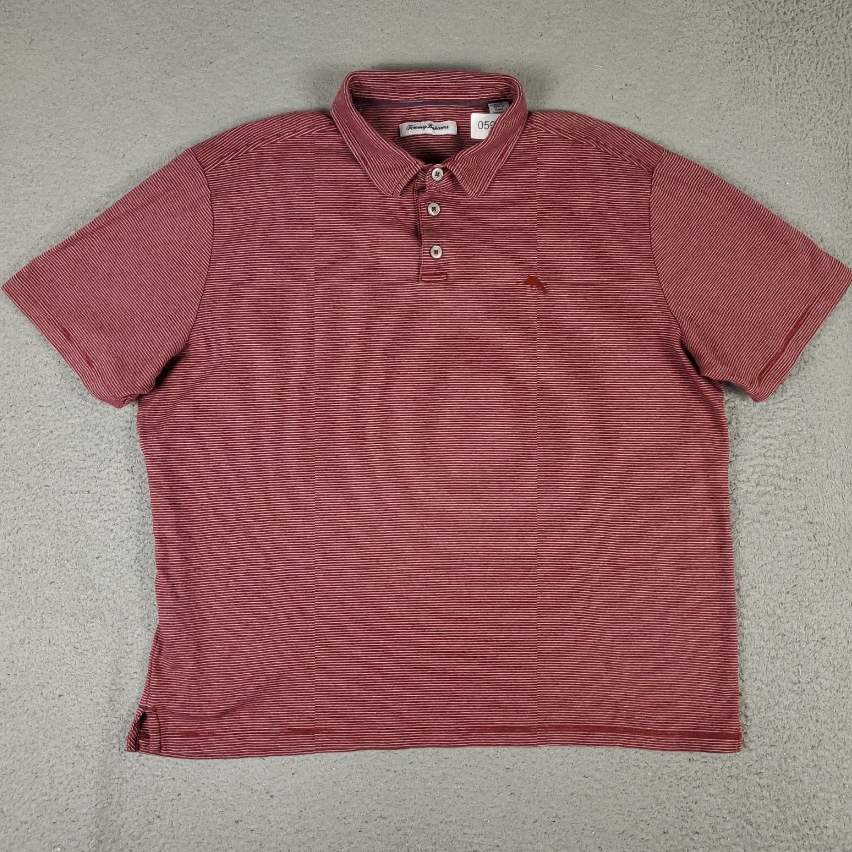 Tommy Bahama Tommy Bahama Polo Shirt Mens Large Red Striped Marlin Casual Short Sleeve Size US L / EU 52-54 / 3 - 2 Thumbnail