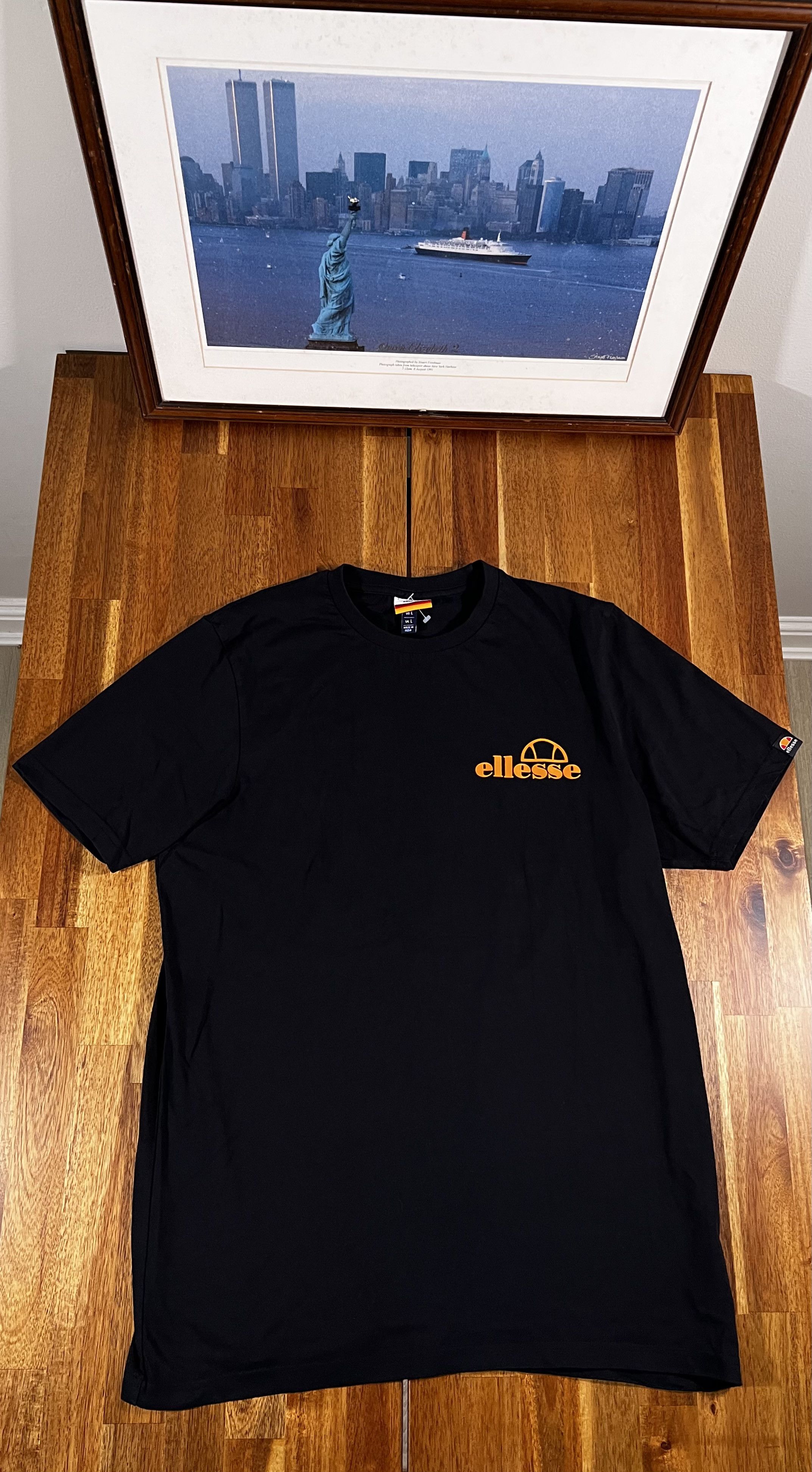Ellesse Ellesse Fondato Black Men's T-Shirt Size US L / EU 52-54 / 3 - 2 Thumbnail