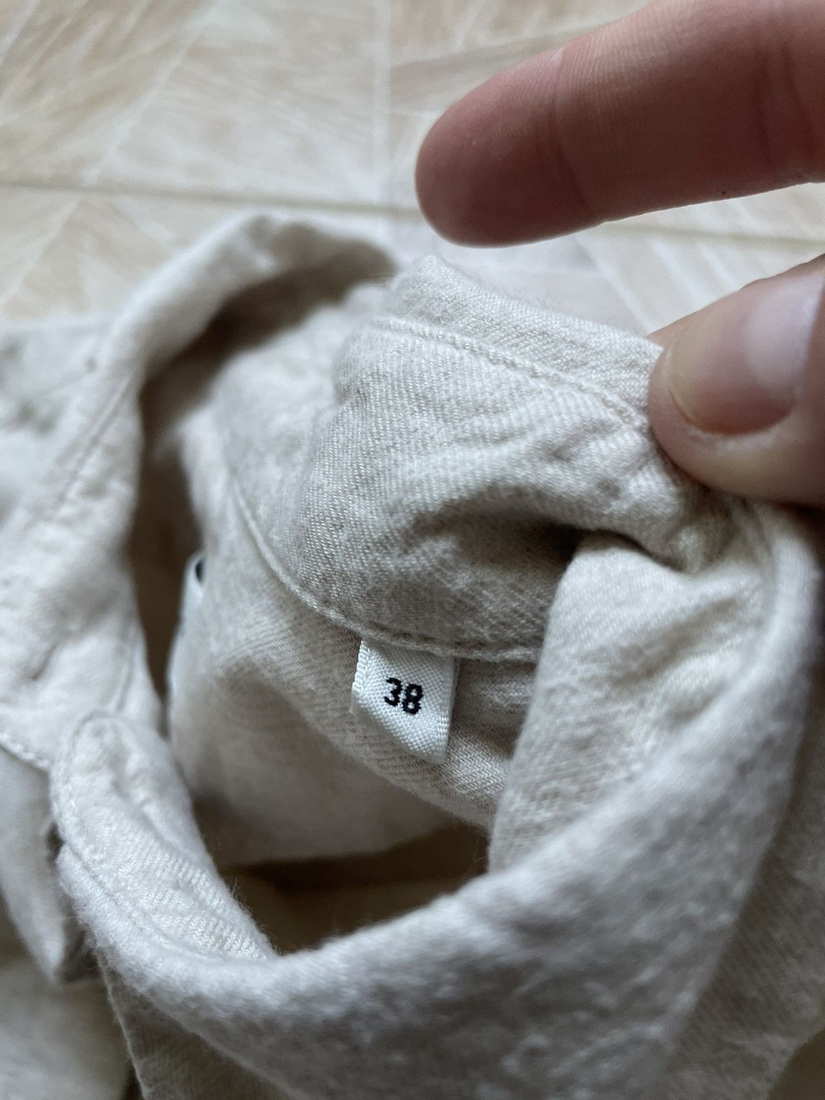Designer × Marc O'Polo Luxury Mark O Polo Beige Linen Button Up Shirt Size XS / US 0-2 / IT 36-38 - 7 Thumbnail