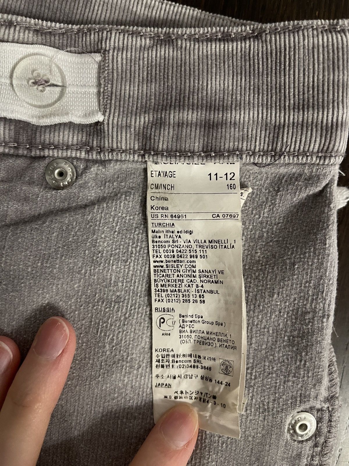 United Colors Of Benetton Benetton girl’s corduroy pants Size 27" / US 4 / IT 40 - 7 Thumbnail
