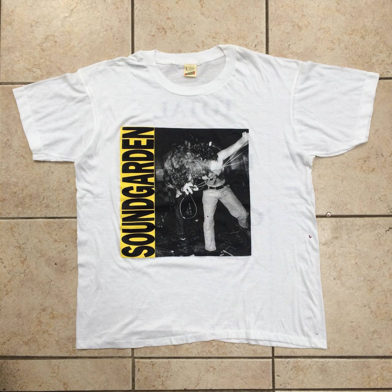 T-shirt Vintage Soundgarden 'Louder Than Love' 1989 - T-shirt Neuf En Coton, Toutes Tailles