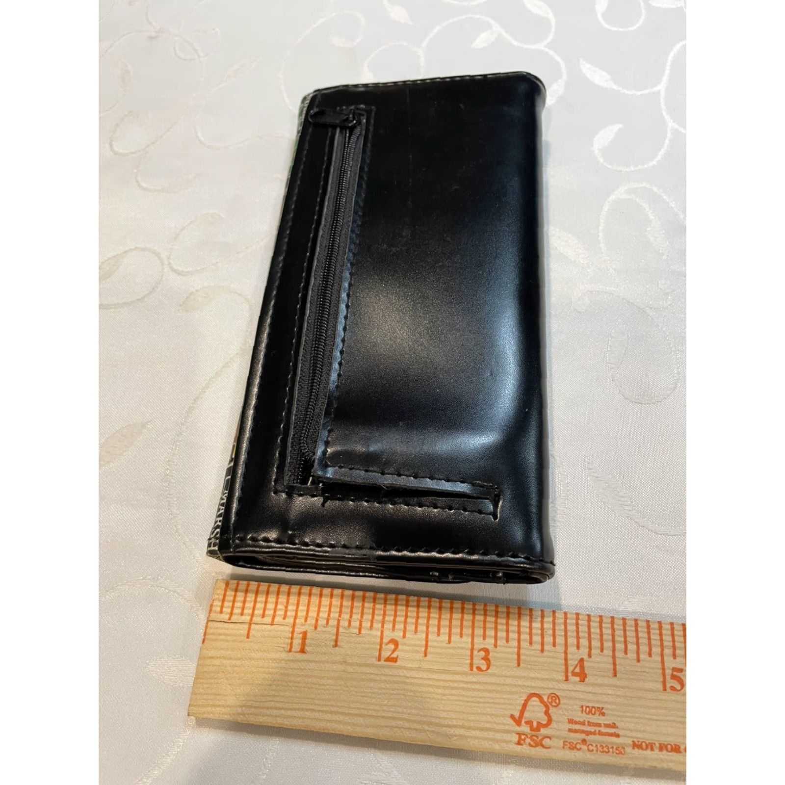 Vintage MARSHALL UNIVERSITY Tri-Fold Wallet with Marco Buffalo - Black Vinyl - College Theme - Unisex Size ONE SIZE - 5 Thumbnail
