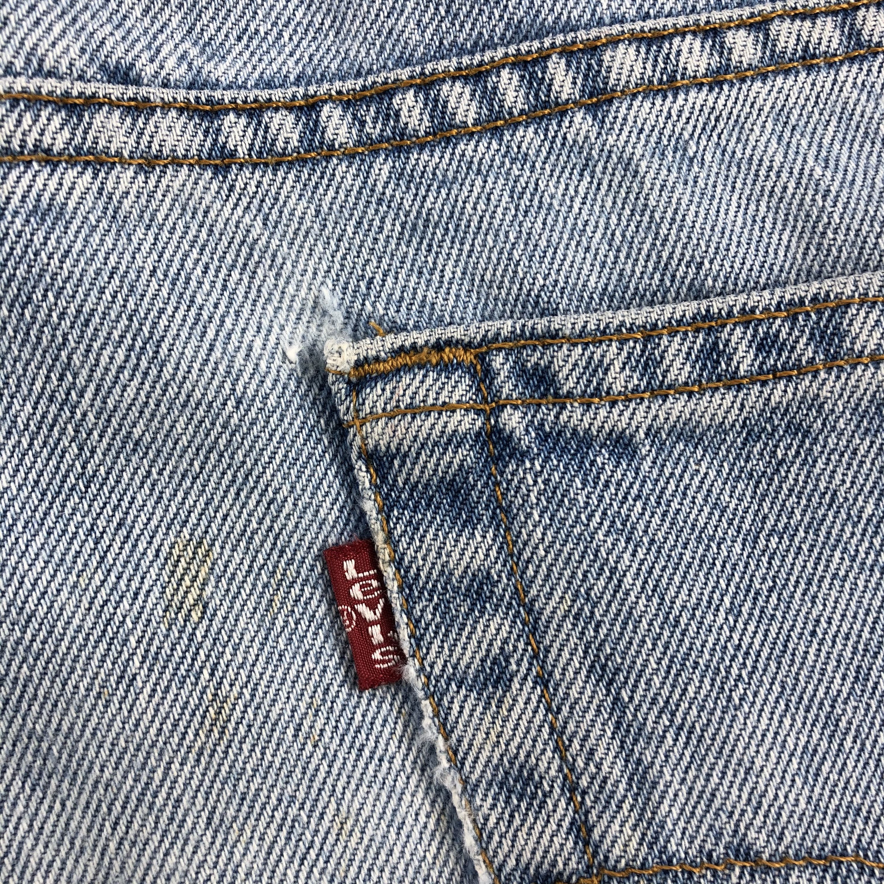 Levi's Vintage 90s Light Wash Levis 550 Jeans-J1993 Size US 34 / EU 50 - 9 Thumbnail