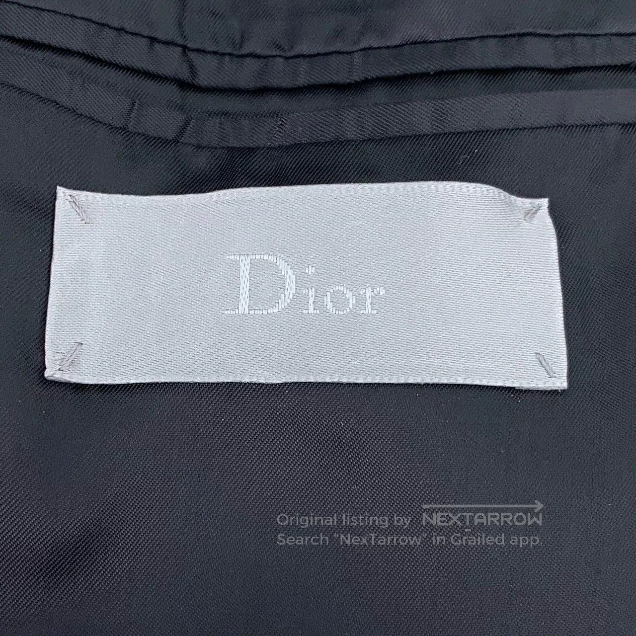 Dior Dior Gray Logo Wool V-neck Blazer. Size US S / EU 44-46 / 1 - 5 Thumbnail