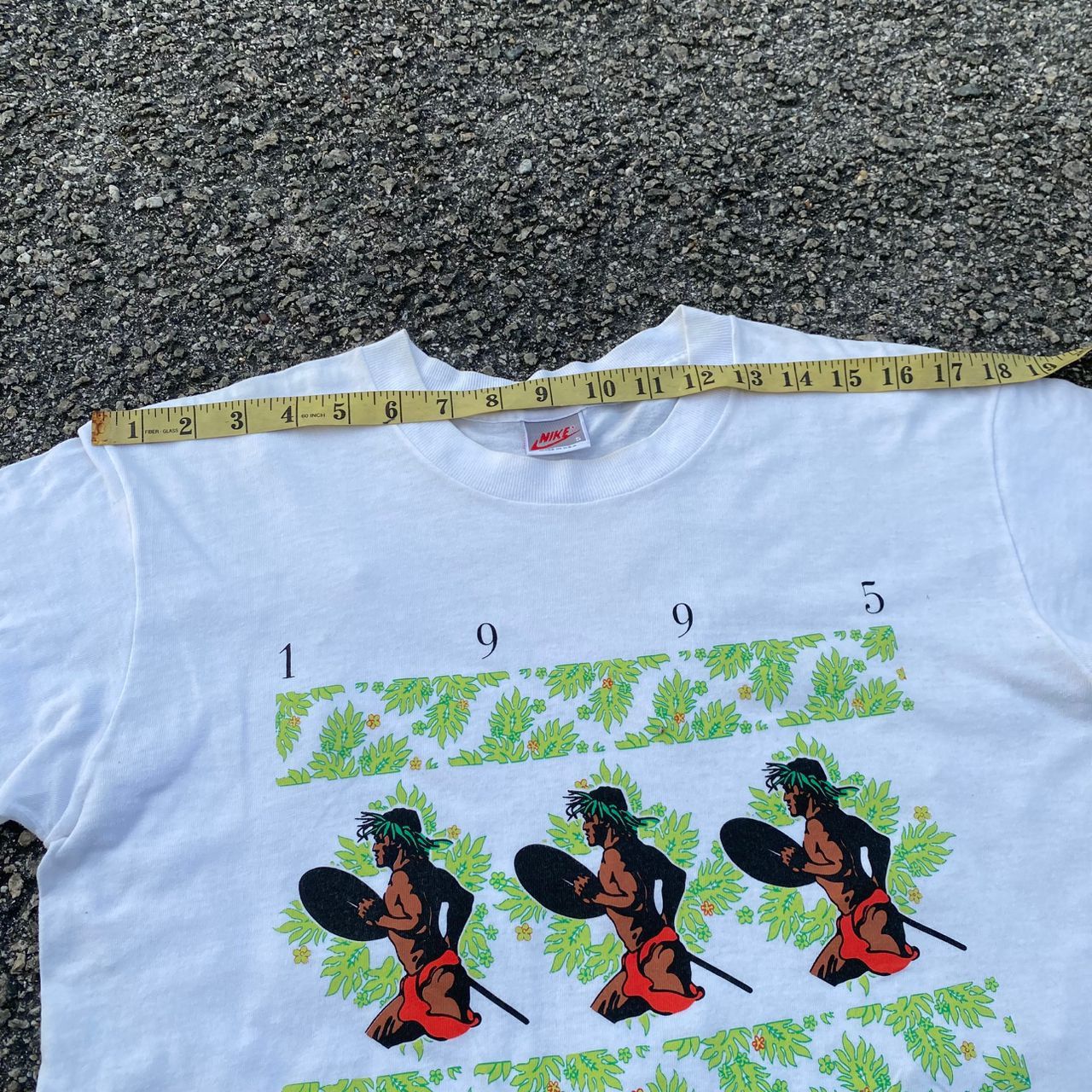 Nike Vintage 1995 Nike Jal Honolulu Marathon Mayor Walk Tshirt Size US S / EU 44-46 / 1 - 12 Thumbnail
