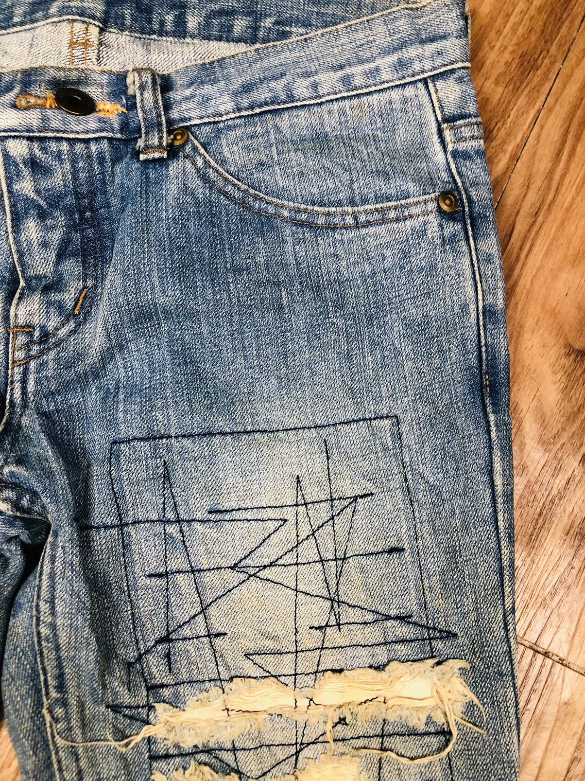 Hysteric Glamour Hysteric Glamour Distressed Denim (33) Size US 28 / EU 44 - 6 Thumbnail