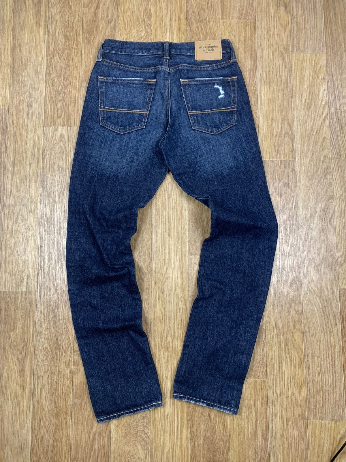 Vintage Abercrombie & Fitch Distressed Faded Denim Grange Y2K Jeans Size US 30 / EU 46 - 7 Thumbnail
