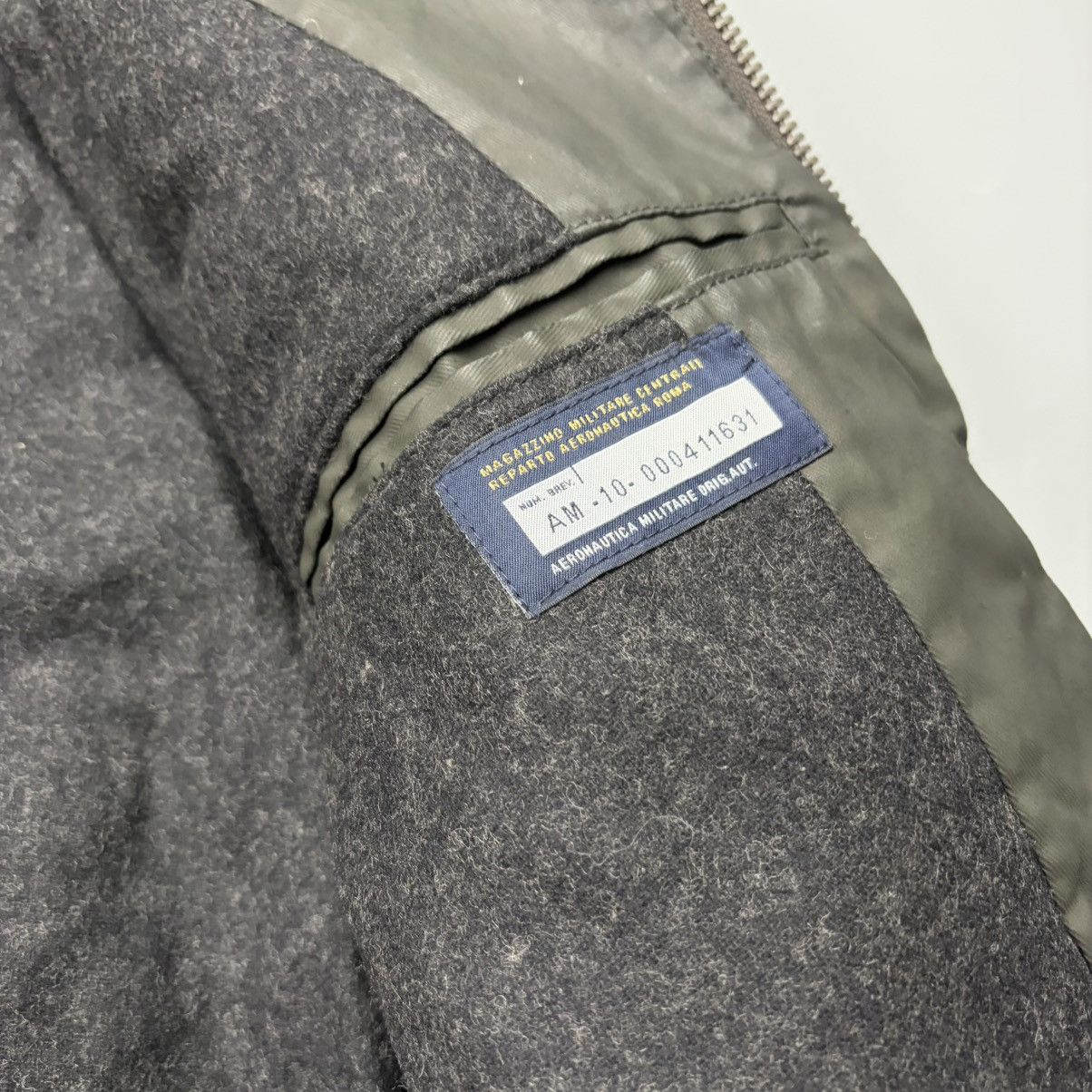 Aeronautica Militare Aeronautica Militare Aviator Waxed Leather Jacket Size US L / EU 52-54 / 3 - 6 Thumbnail