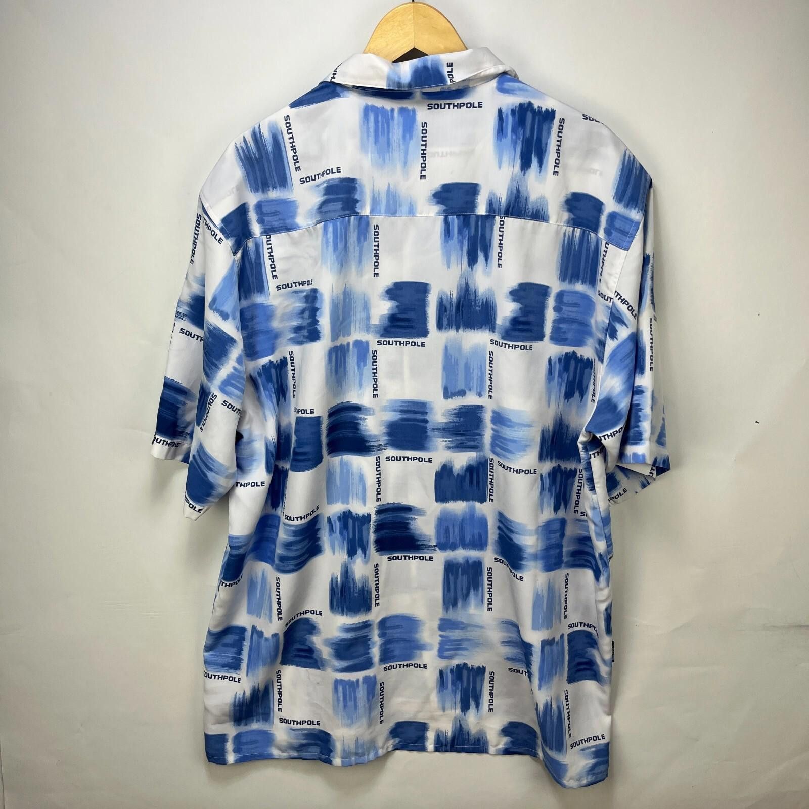 Southpole Vintage Southpole Y2K Button-Up Short Sleeve Shirt XL Skater Size US XL / EU 56 / 4 - 8 Thumbnail